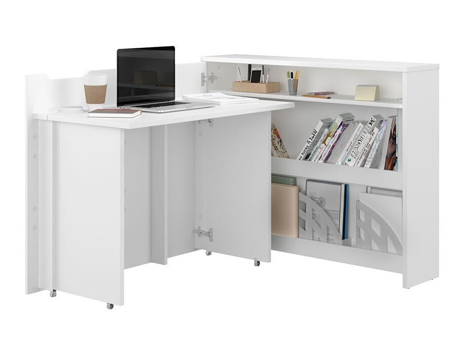 Bureau d'angle Concept Lenart III (Blanc)
