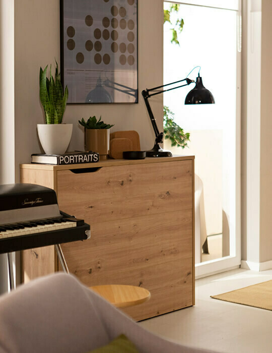 Bureau d'angle Concept Lenart III (Chêne Artisan)