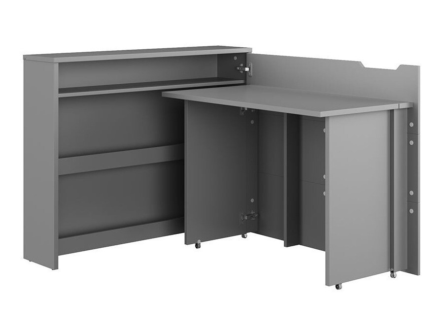 Bureau d'angle Concept Lenart III (Gris)