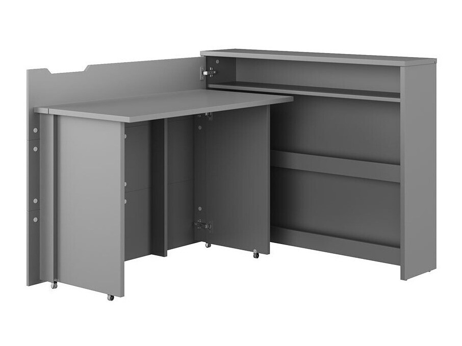 Bureau d'angle Concept Pro Lenart III (Gris)