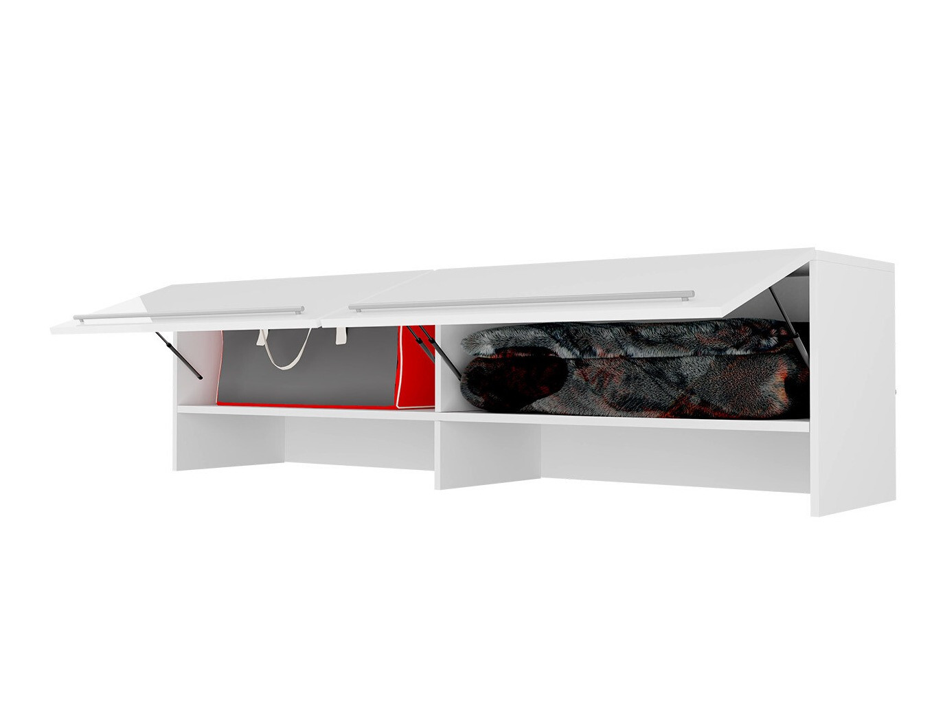 Buffet Concept Pro Lenart VI (Blanc + Blanc brillant)