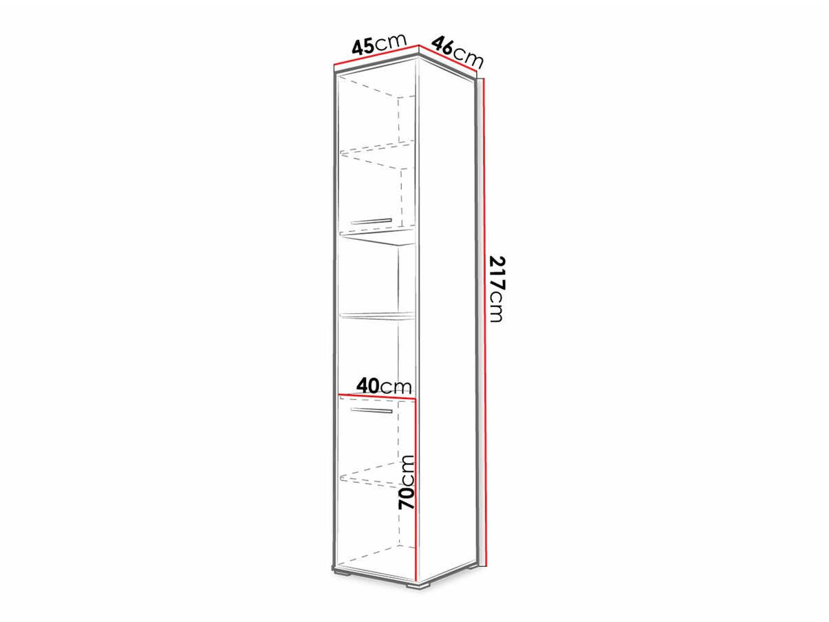 Étagère Concept Pro Lenart XIII (Gris)