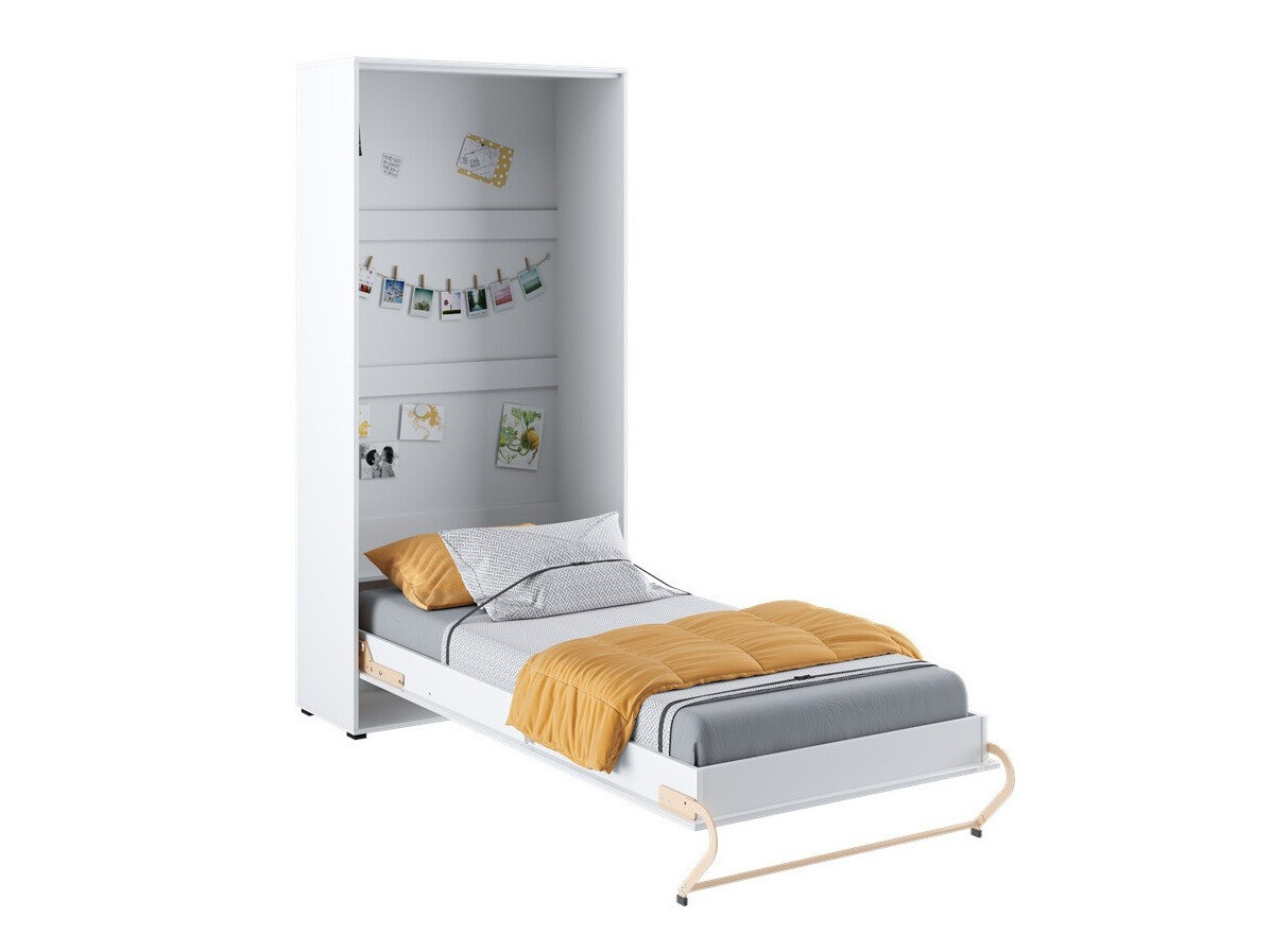 Lit escamotable Concept Pro Lenart VIII (Blanc + Blanc brillant)