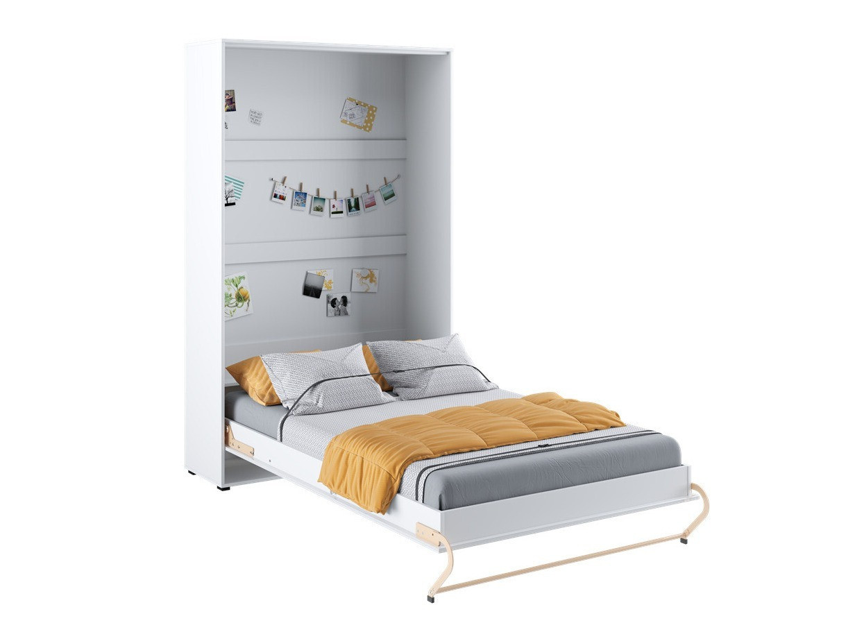 Lit escamotable Concept Pro Lenart VIII (Blanc + Blanc brillant)