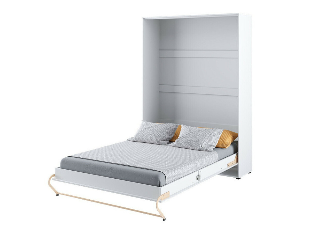 Lit escamotable Concept Pro Lenart VIII (Blanc + Blanc brillant)