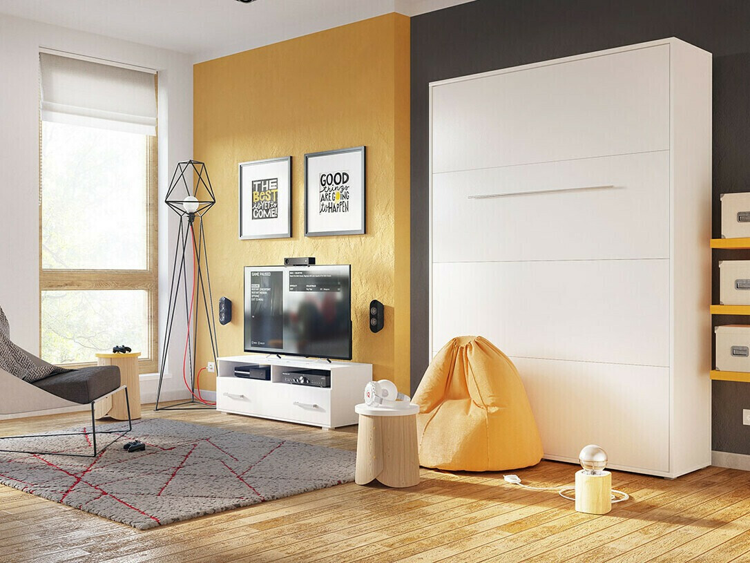 Lit escamotable Concept Pro Lenart VIII (Blanc)