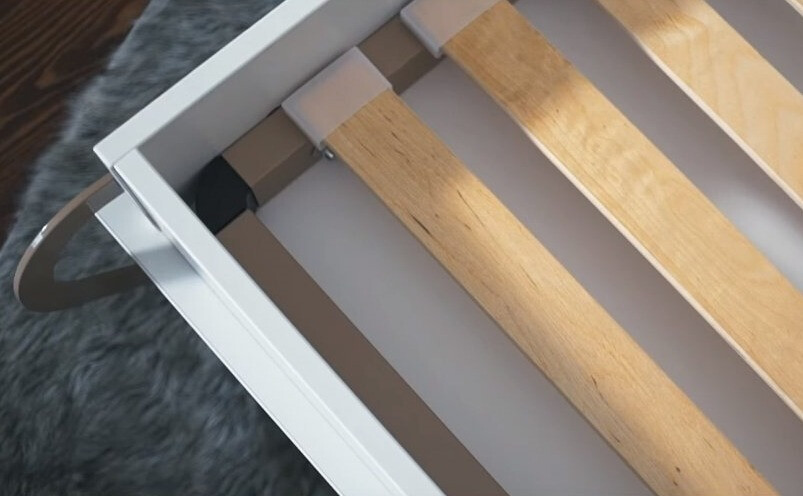 Lit escamotable Concept Pro Lenart VIII (Blanc)