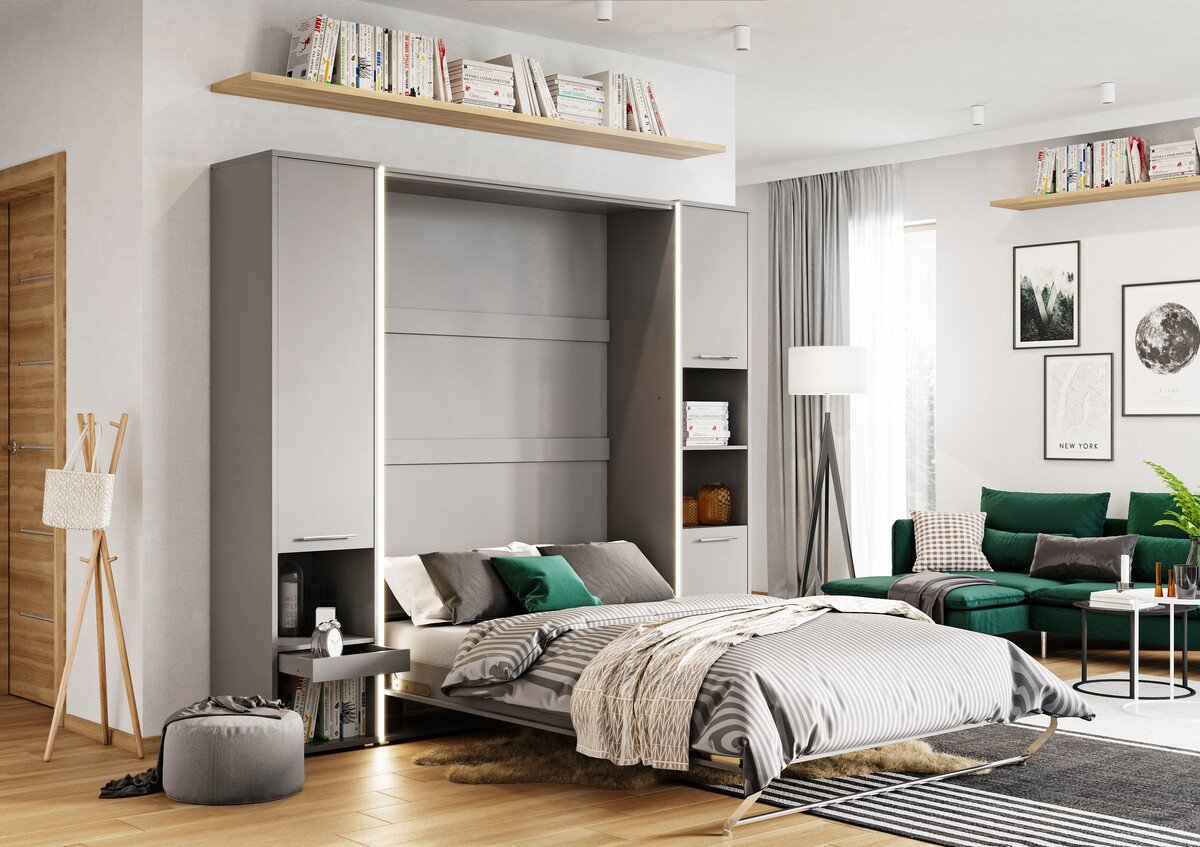 Lit escamotable Concept Pro Lenart VIII (Gris)