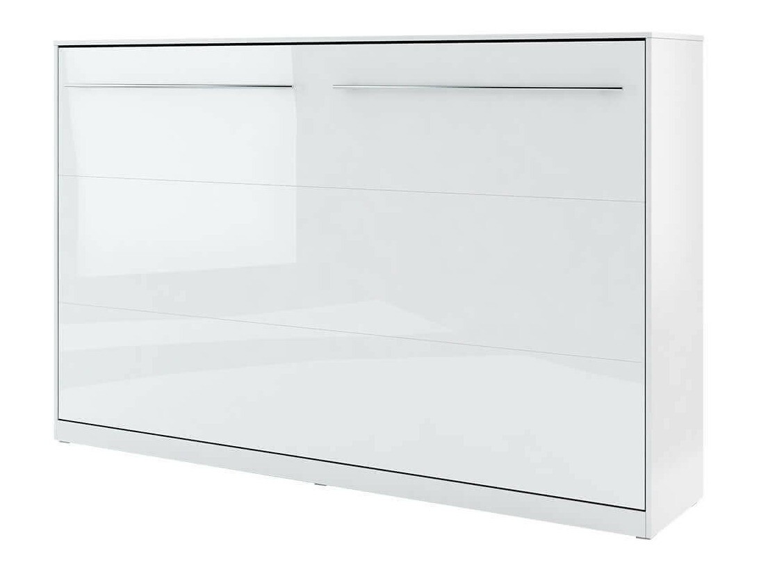 Lit escamotable Concept Pro Lenart IX (Blanc + Blanc brillant)