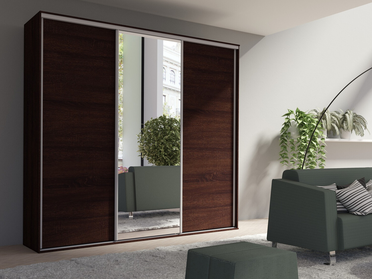 Armoire Murrieta 145 (Sonoma chêne foncé)