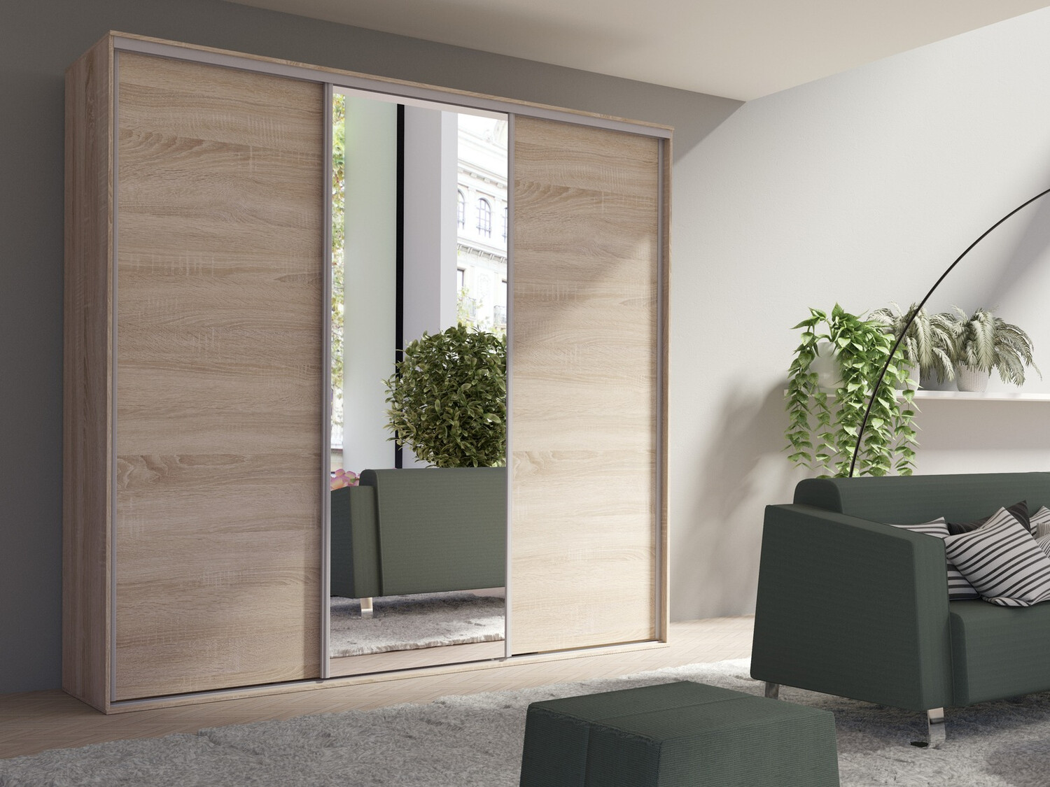 Armoire Murrieta 145 (Sonoma chêne)