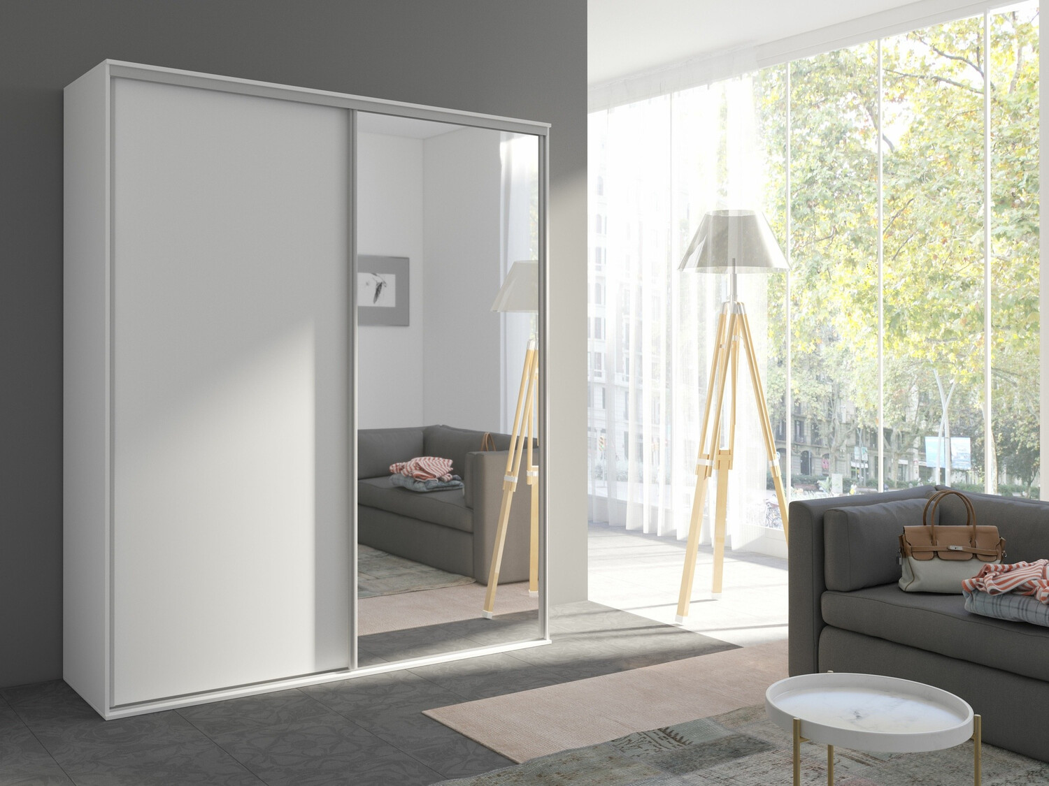 Armoire Murrieta 180 (Blanc)