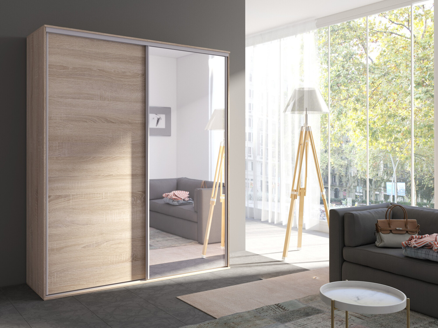 Armoire Murrieta 180 (Sonoma chêne)