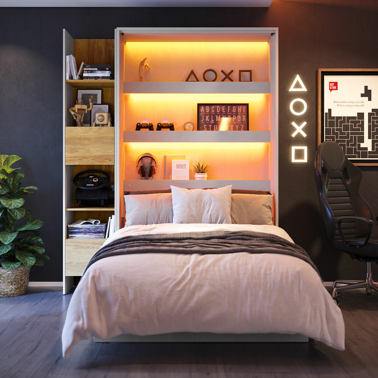 Lit escamotable Concept Pro Lenart X (120 x 200 cm)