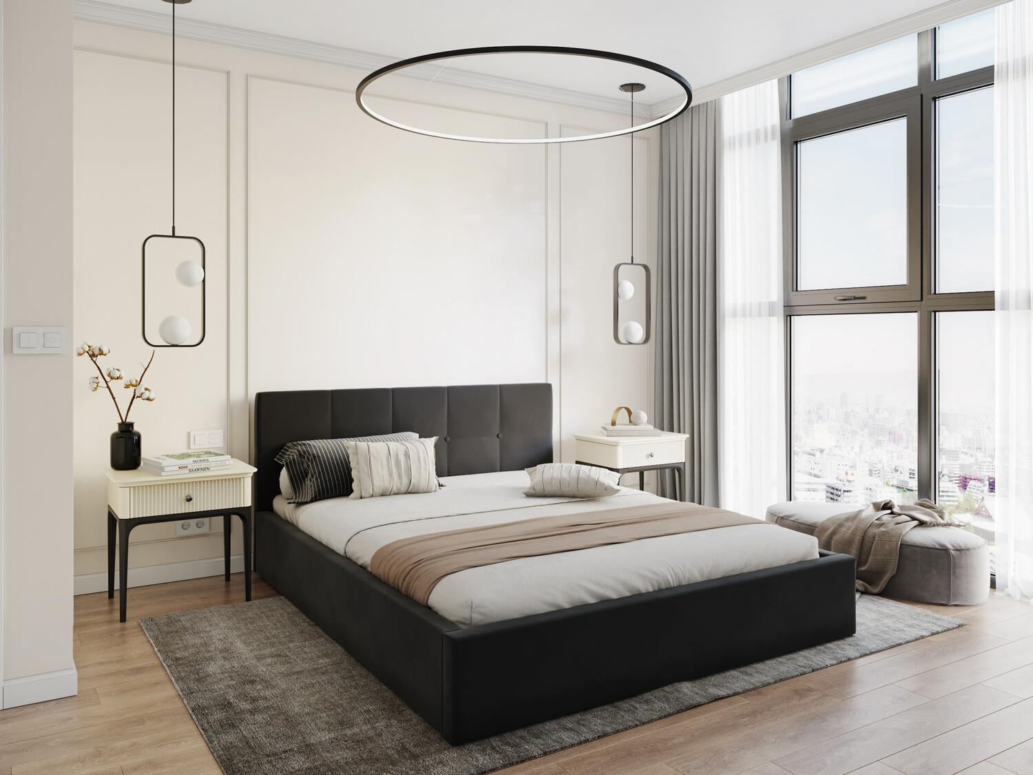 Lit Fairfield 106 (Noir)
