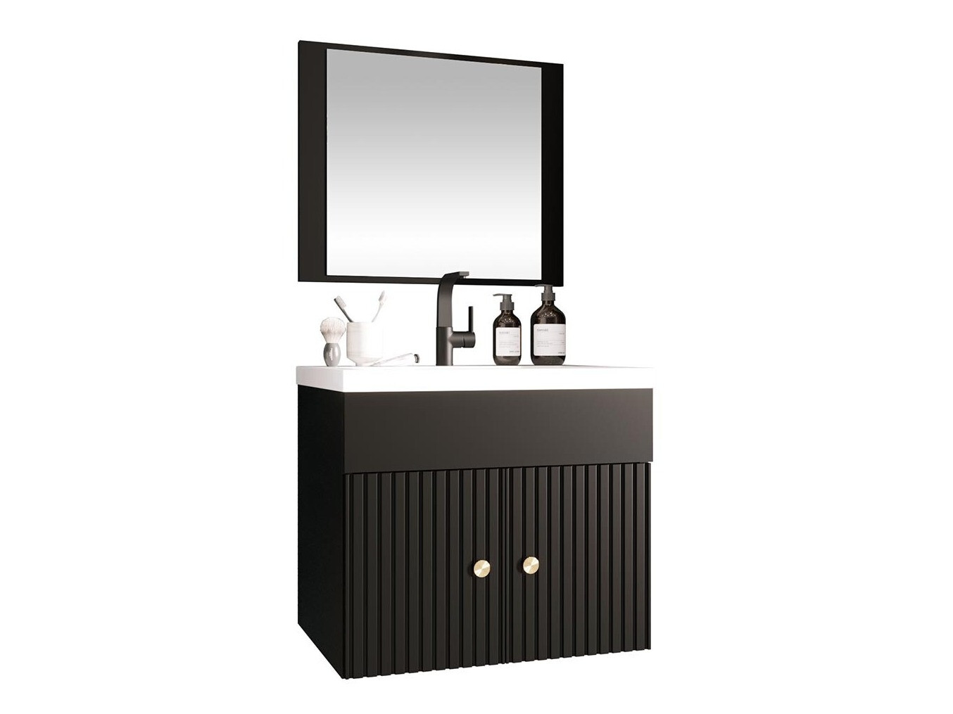 Ensemble de salle de bain Hartford J106 (Noir)