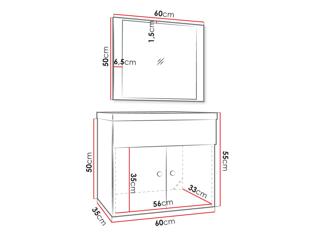 Ensemble de salle de bain Hartford J106 (Noir)