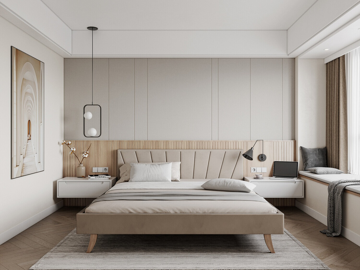 Lit Fairfield 108 (Crème)