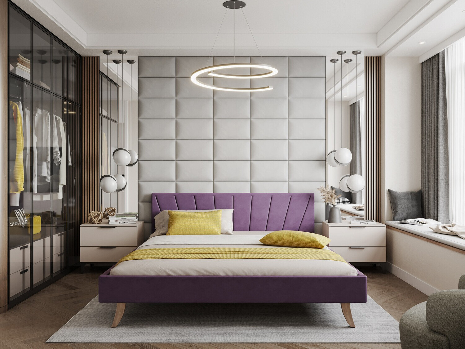Lit Fairfield 108 (Pourpre)
