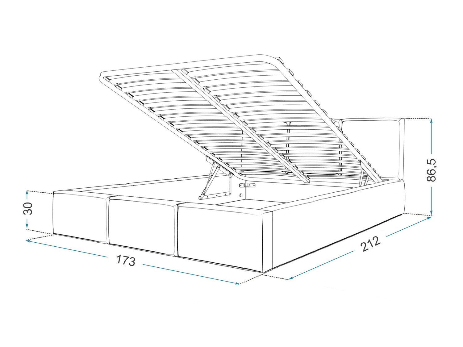 Lit Fairfield 109 (Rose clair)