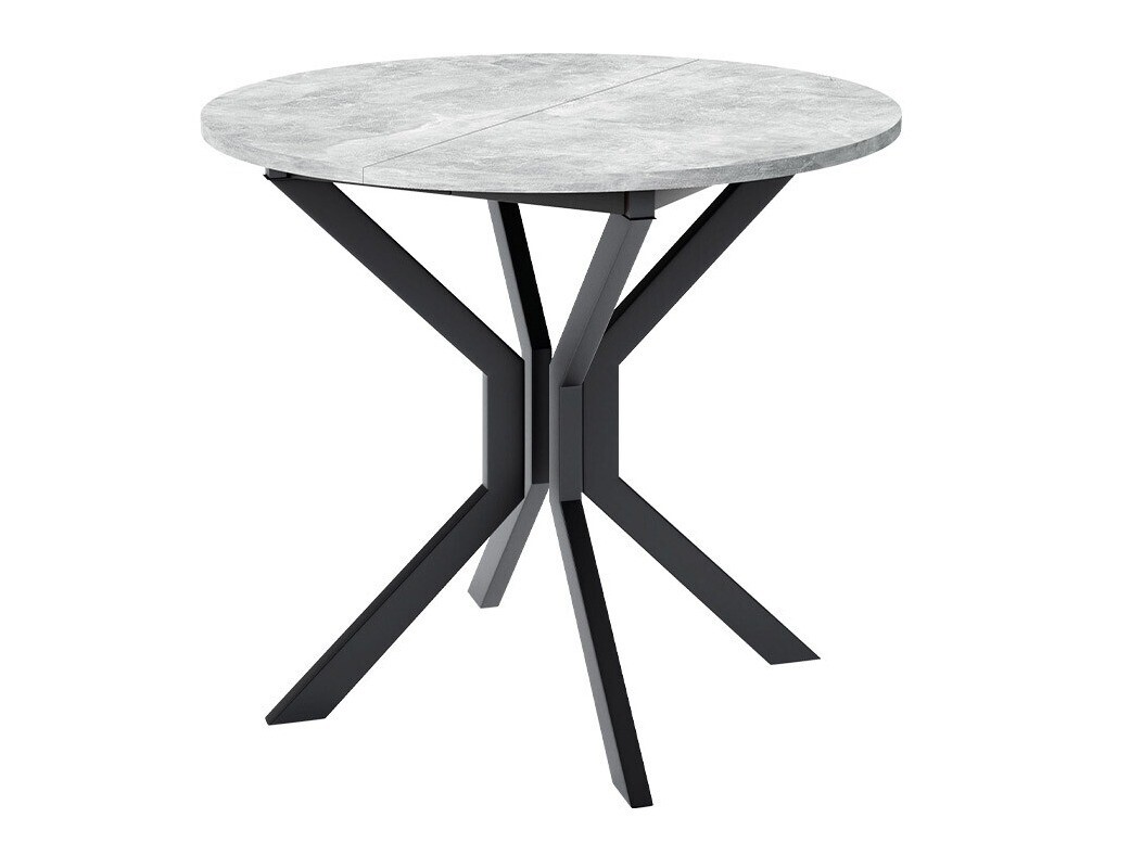 Table Edmond 111 (Marbre gris + Noir)