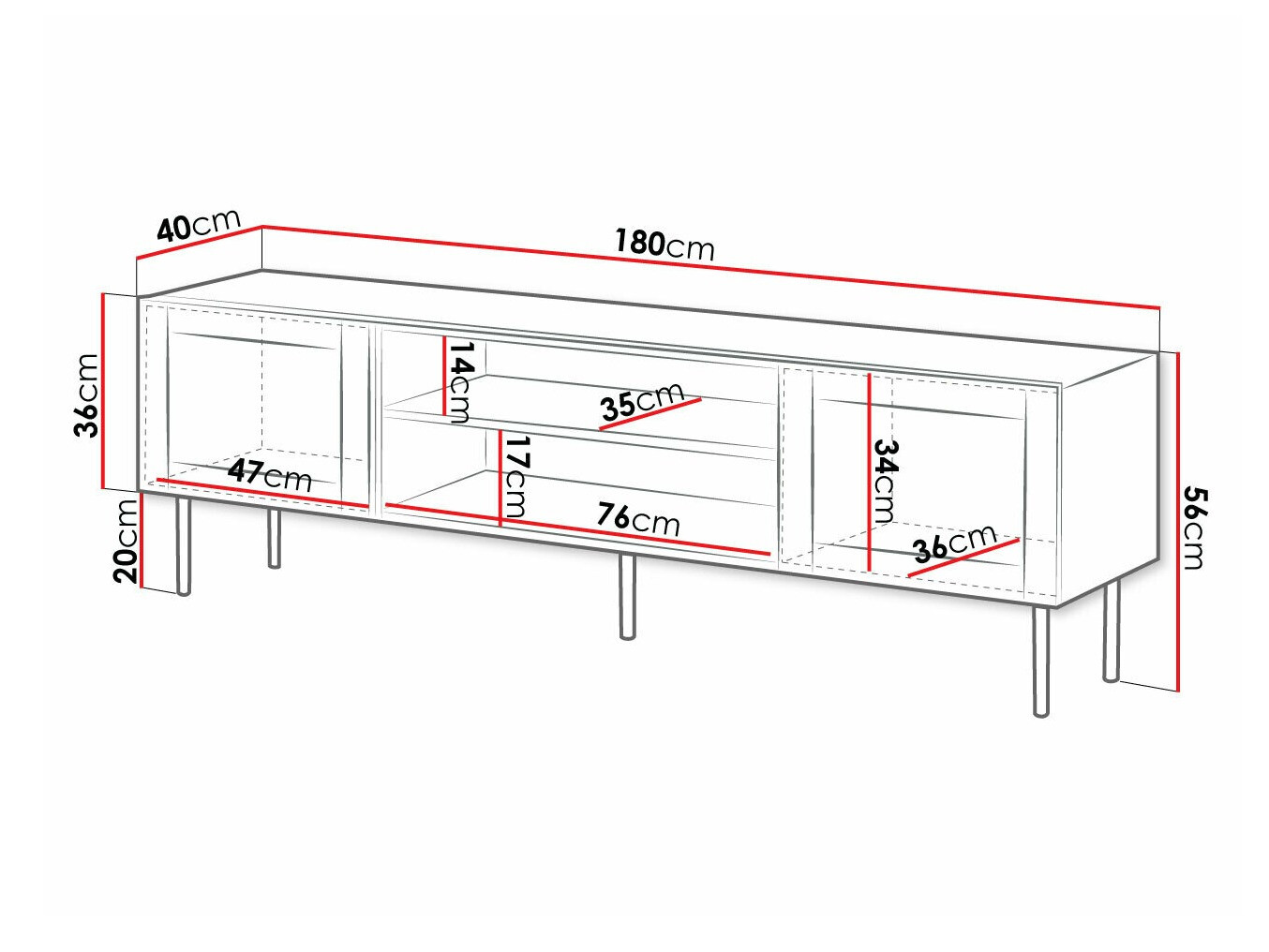 Meuble TV Charlotte R103
