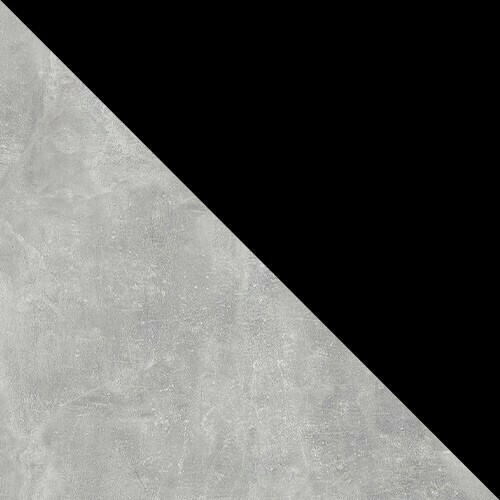 Salle à manger complète Edmond 116 (Marbre gris + Noir)