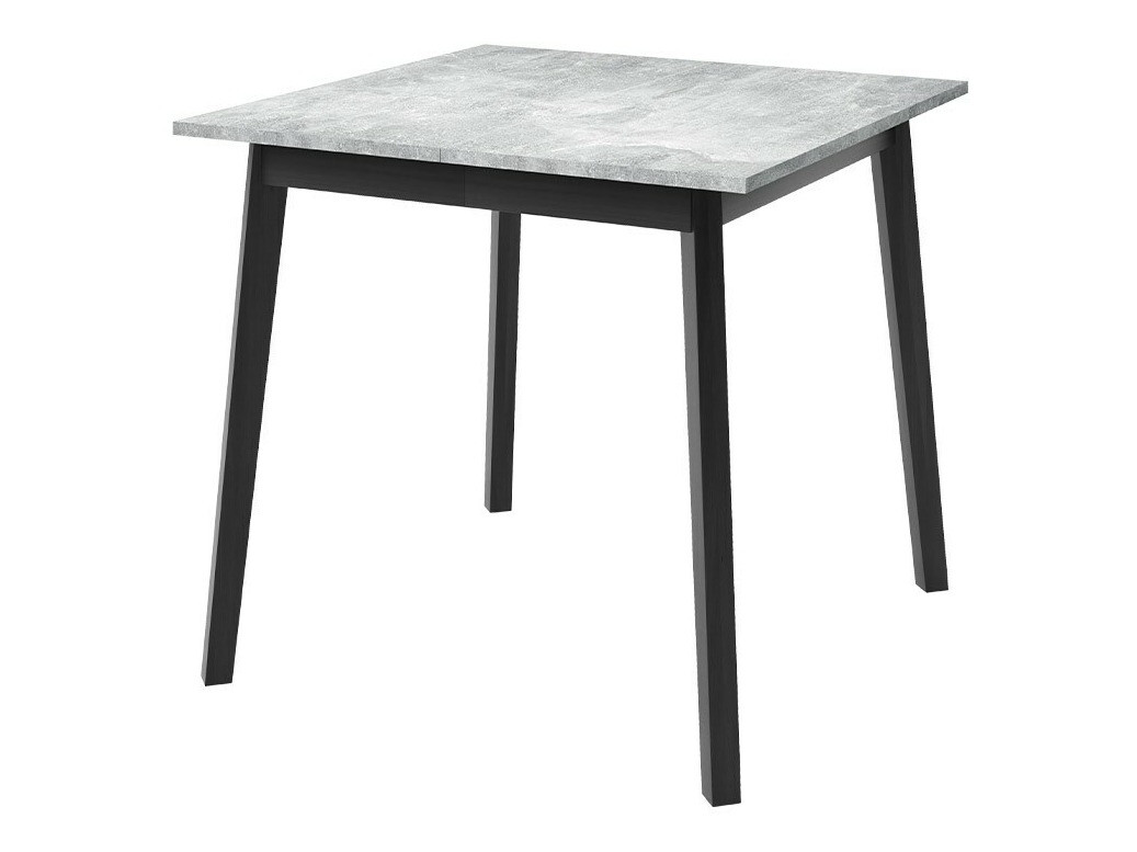 Salle à manger complète Edmond 116 (Marbre gris + Noir)