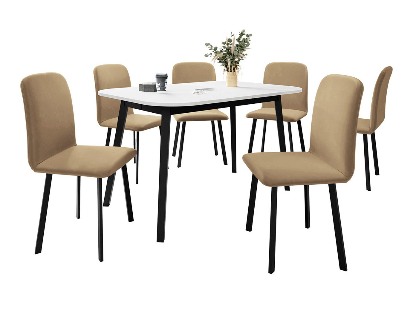 Salle à manger complète Edmond 117 (Amor Velvet 4302)
