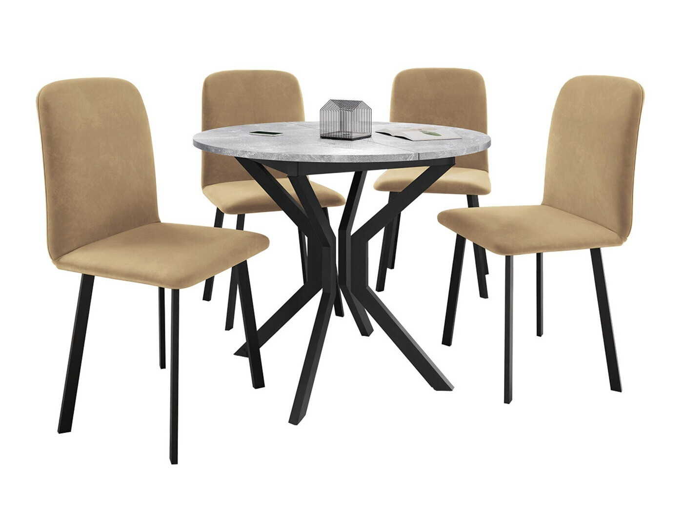 Salle à manger complète Edmond 118 (Amor Velvet 4302)