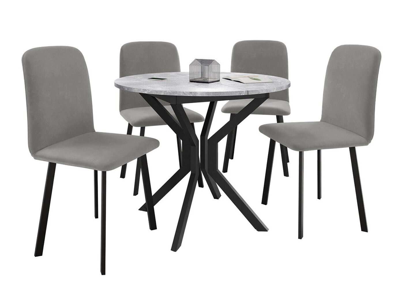 Salle à manger complète Edmond 118 (Amor Velvet 4318)