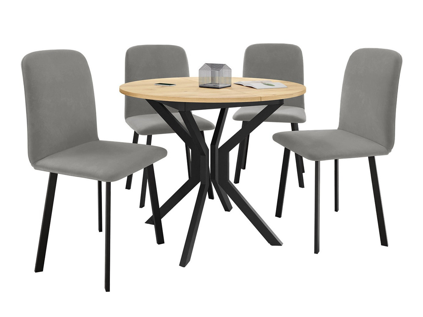 Salle à manger complète Edmond 118 (Amor Velvet 4318)