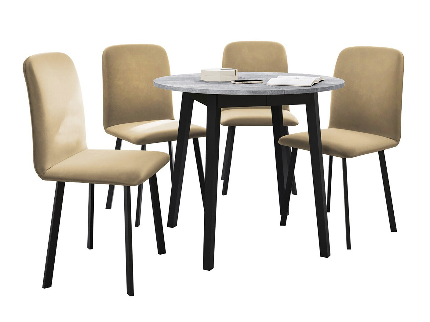 Salle à manger complète Edmond 119 (Amor Velvet 4302)