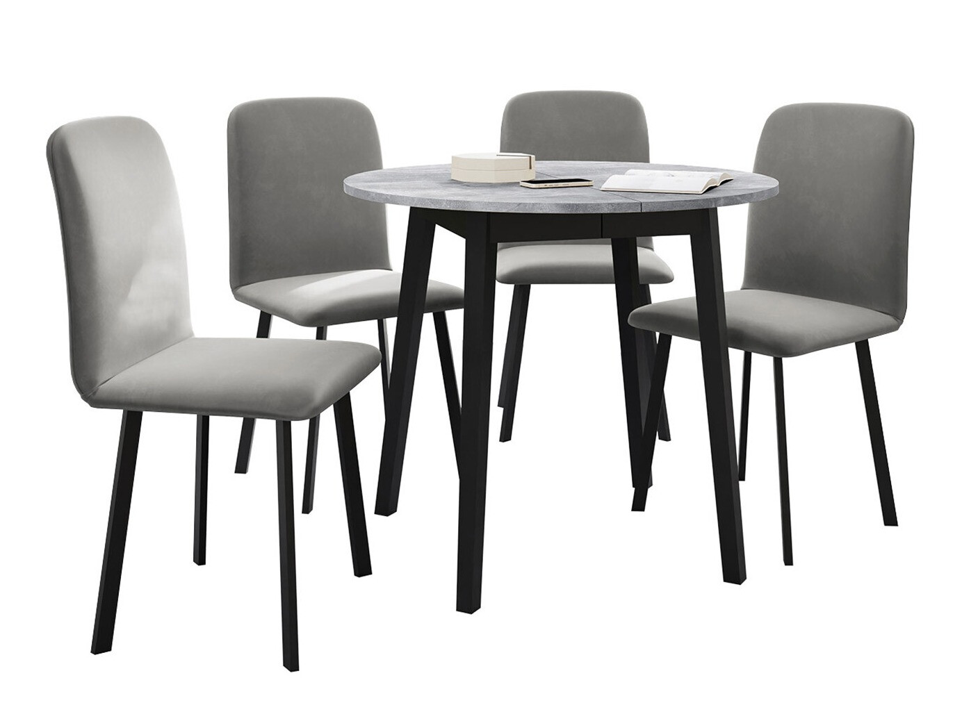 Salle à manger complète Edmond 119 (Amor Velvet 4318)