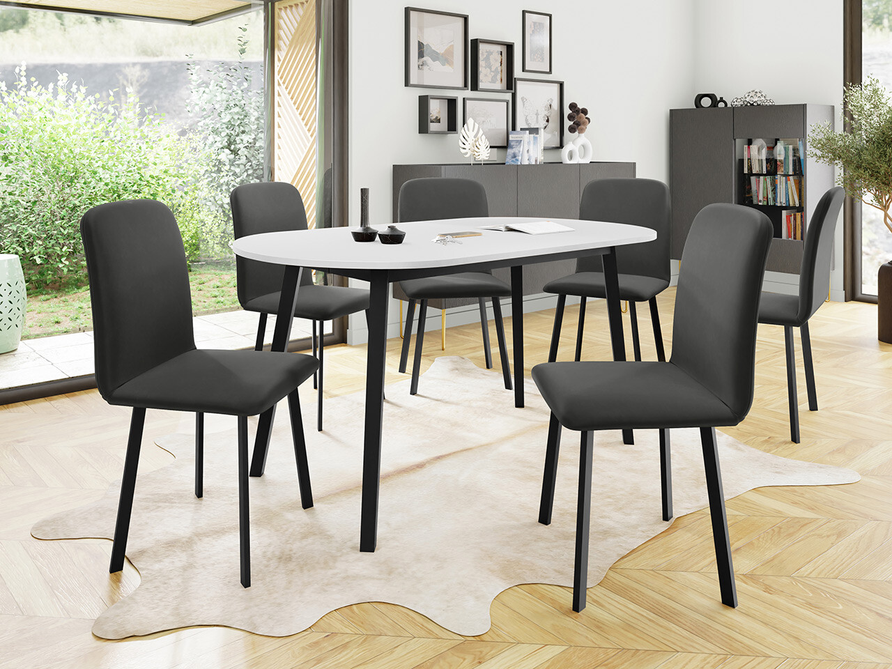 Salle à manger complète Edmond 121 (Amor Velvet 4321)