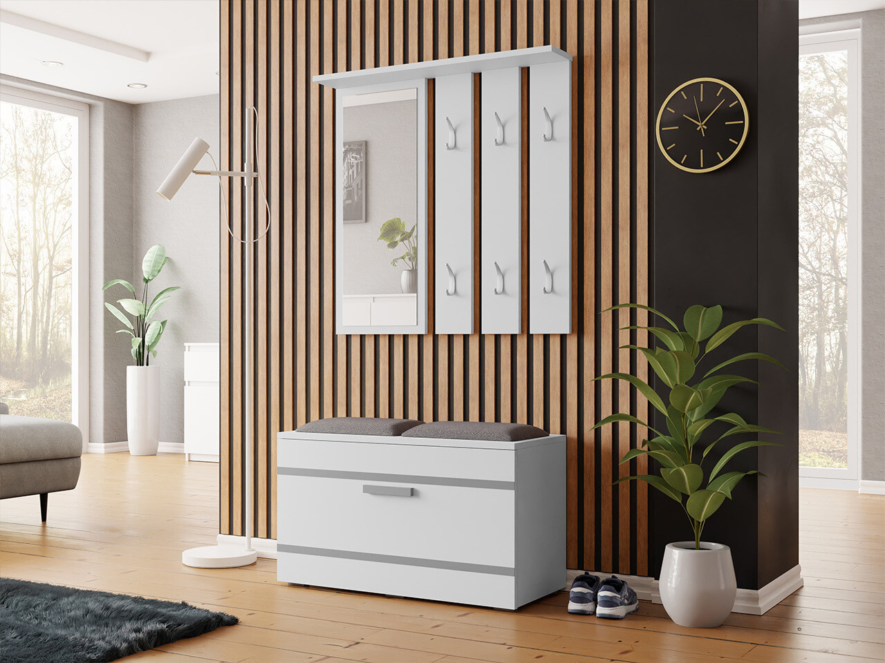 Meuble d'entrée Ferrus (Blanc)