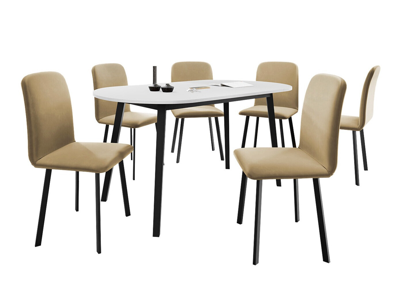 Salle à manger complète Edmond 121 (Amor Velvet 4302)