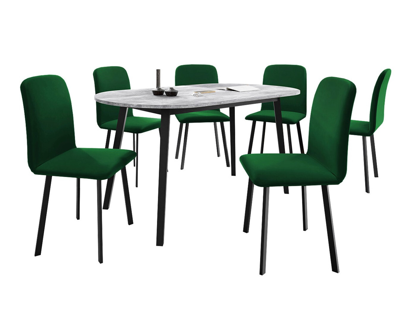 Salle à manger complète Edmond 121 (Amor Velvet 4311)