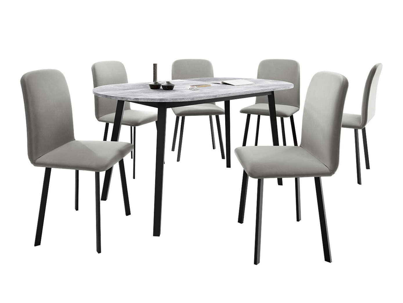 Salle à manger complète Edmond 121 (Amor Velvet 4318)
