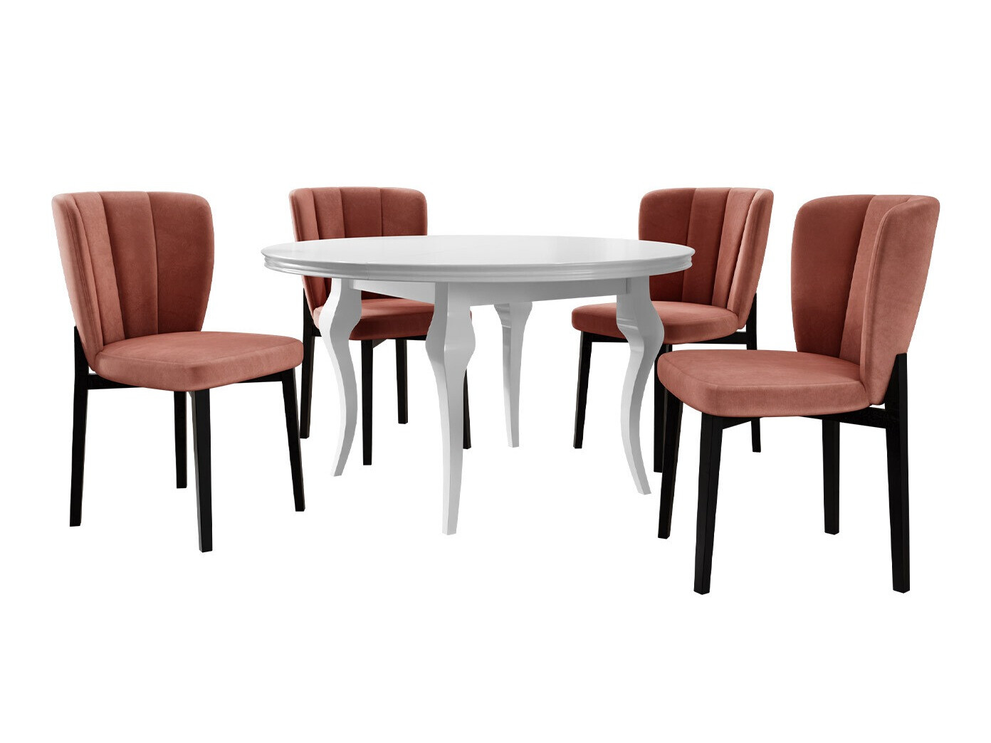 Salle à manger complète Racine 140 (Magic Velvet 2258)