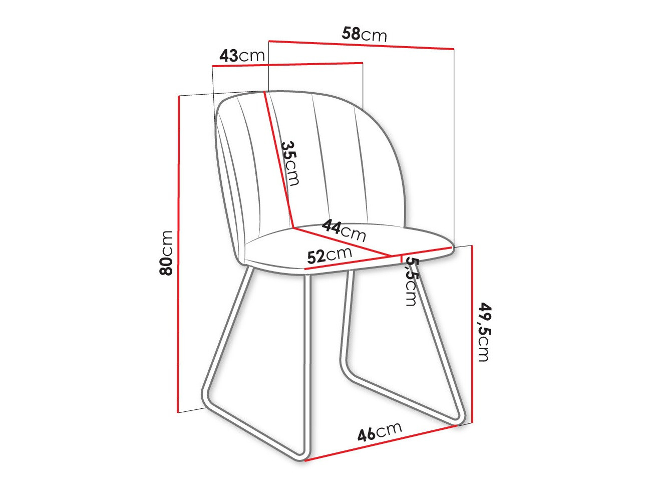 Chaise Comfivo Passer I (Magic Velvet 2216)