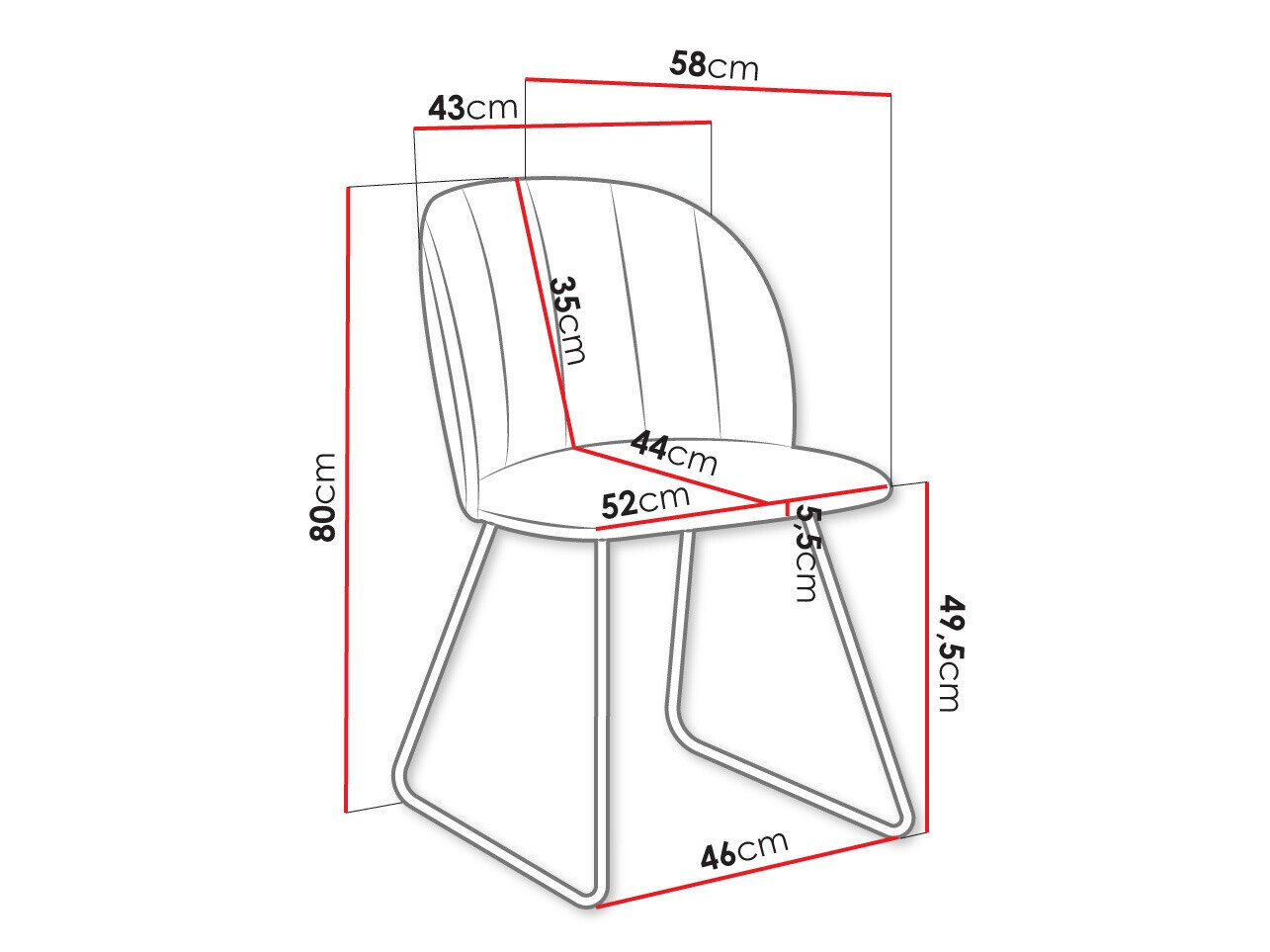 Chaise Comfivo Passer I (Magic Velvet 2219)