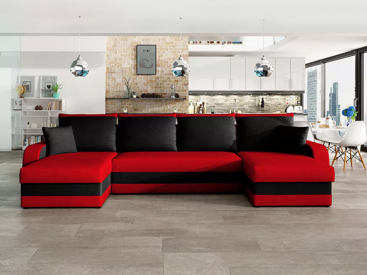 Canapé d'angle Comfivo Melissa IV (Mikrofaza 22 + Mikrofaza 15)
