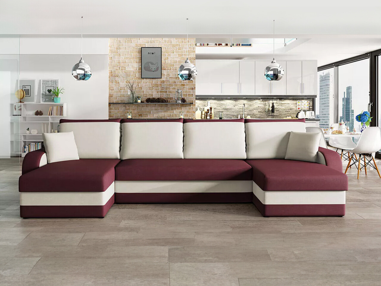 Canapé d'angle Comfivo Melissa IV (Mikrofaza 25 + Mikrofaza 31)