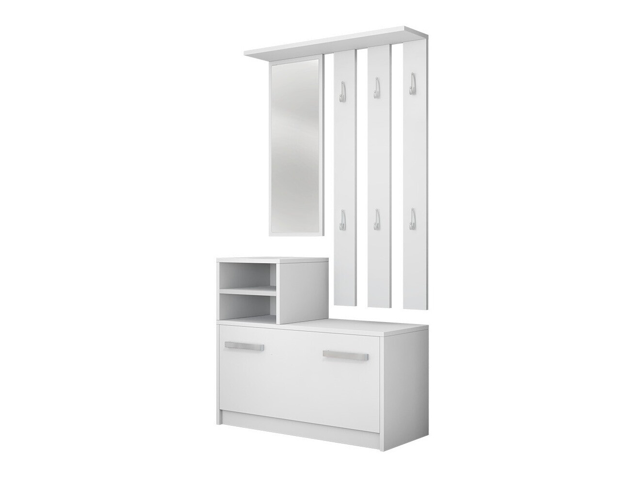 Ensemble de meubles d’entrée Candum (Blanc)