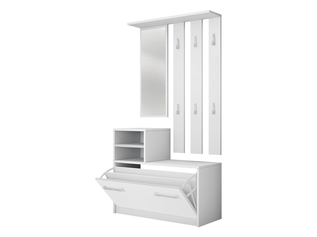 Meuble d'entrée Candum (Blanc)