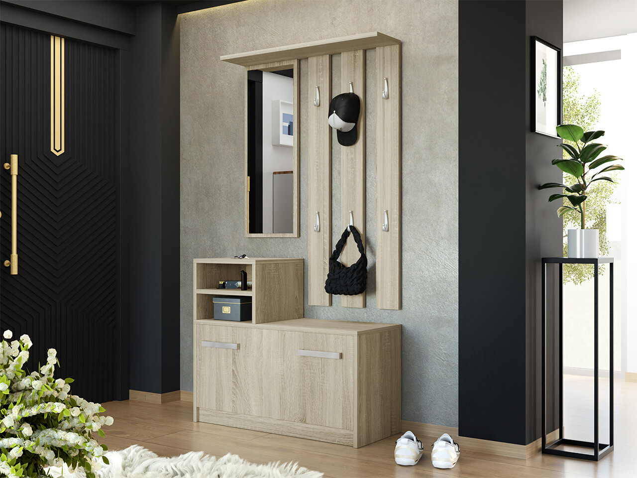 Meuble d'entrée Candum (Sonoma chêne)