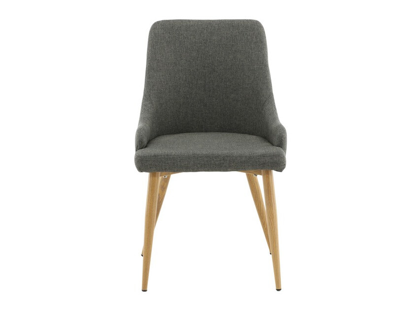 Chaise Dallas 222 (Gris foncé + Marron)