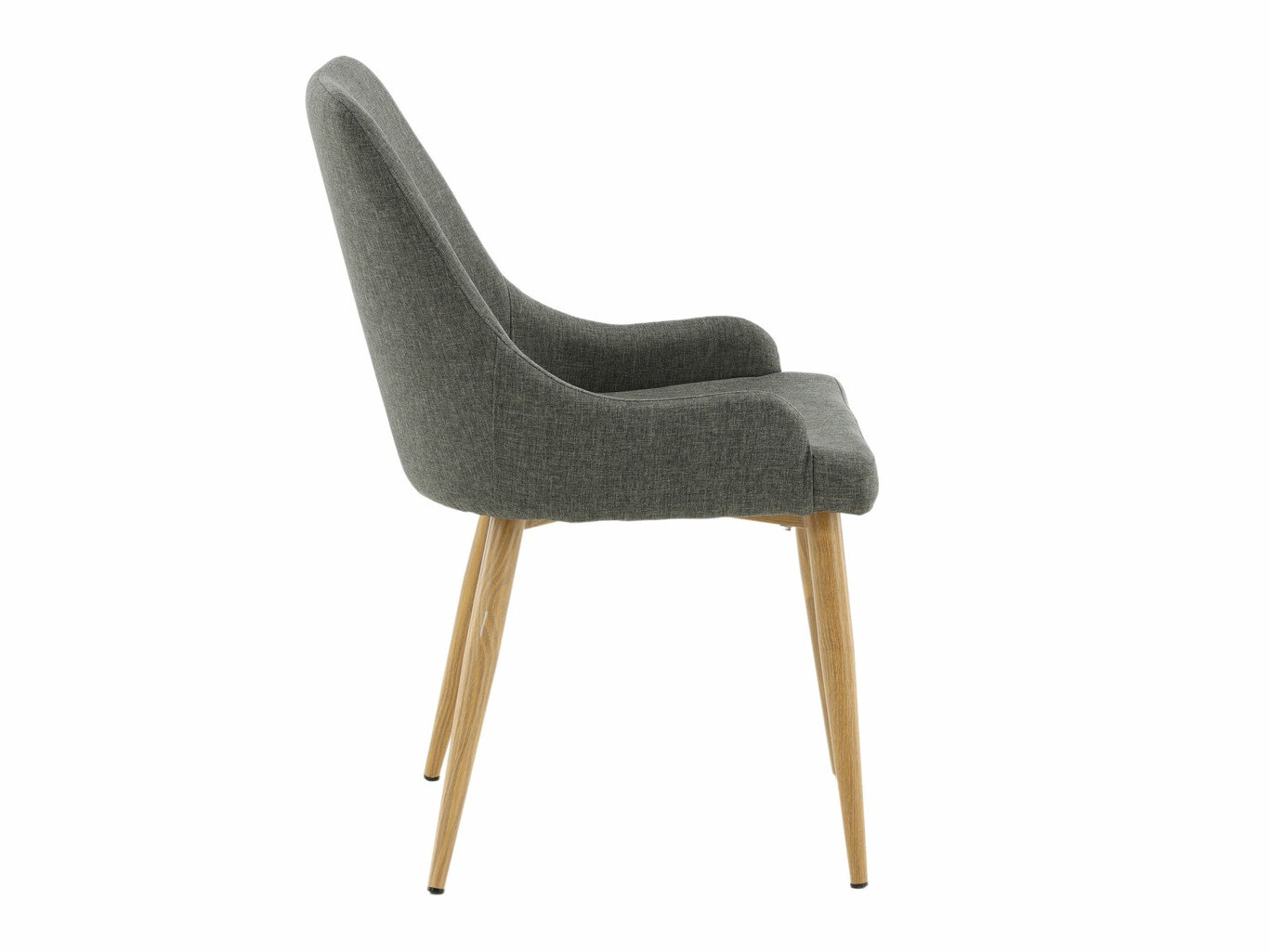 Chaise Dallas 222 (Gris foncé + Marron)
