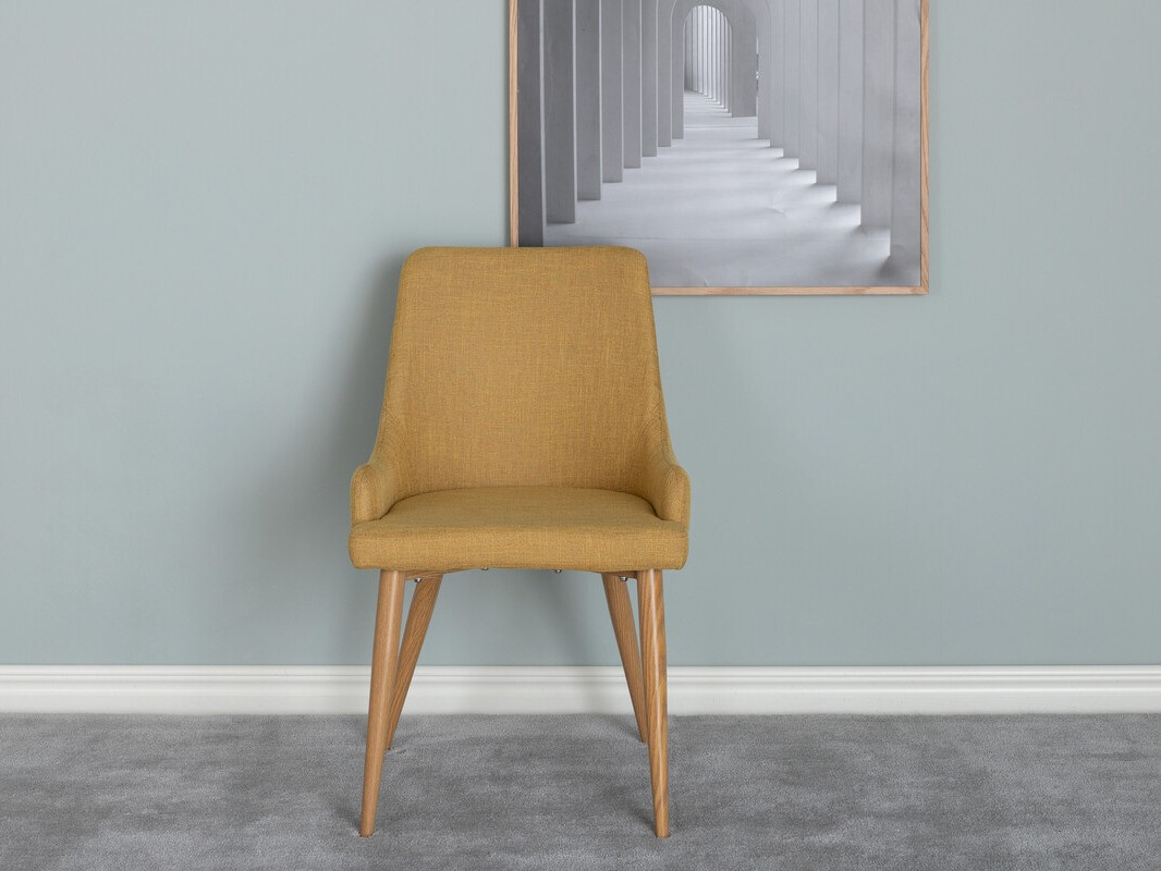 Chaise Dallas 222 (Jaune + Marron)